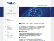 Tablet Screenshot of kuebler-ht.de